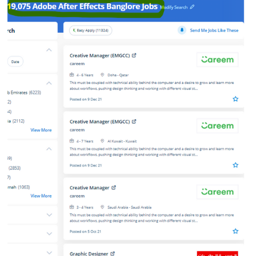 Adobe After Effects internship jobs in Al Ain