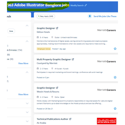 Adobe Illustrator internship jobs in Dubai
