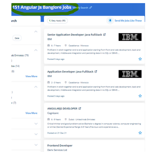 Angular JS internship jobs in Ajman