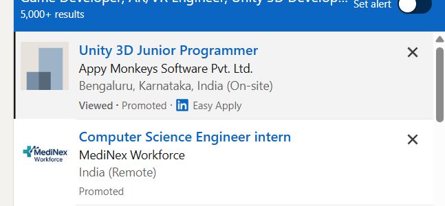 AR/VR Development (Unity) internship jobs in Sharjah