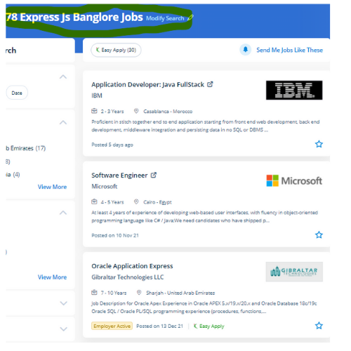 Express JS internship jobs in Abu Dhabi