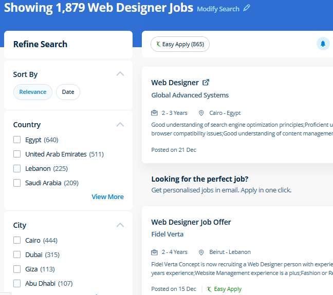 Web Design internship jobs in Fujairah